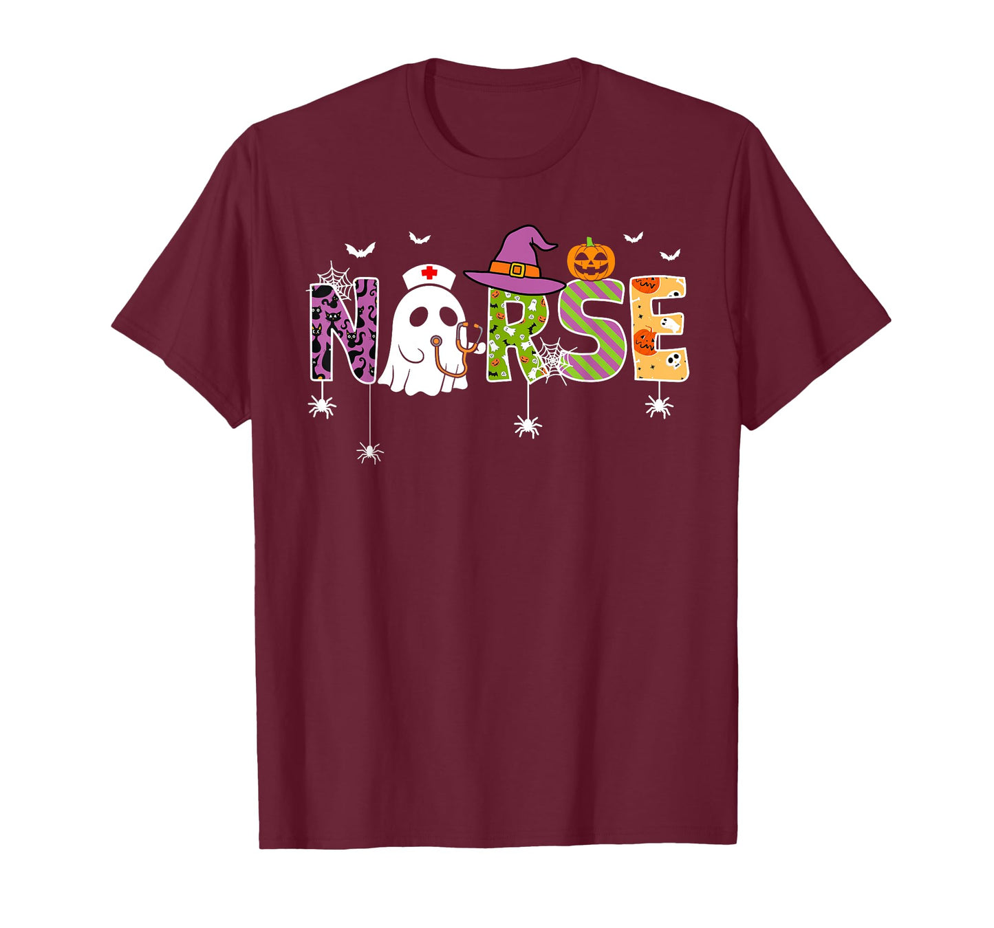 Nurse Halloween Costume Nursing Costume Scrub Top Women Men T-Shirt