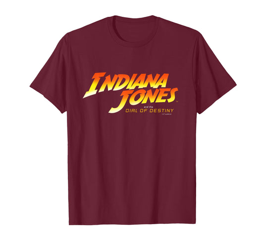 Lucasfilm Indiana Jones and The Dial of Destiny Movie Logo T-Shirt Small