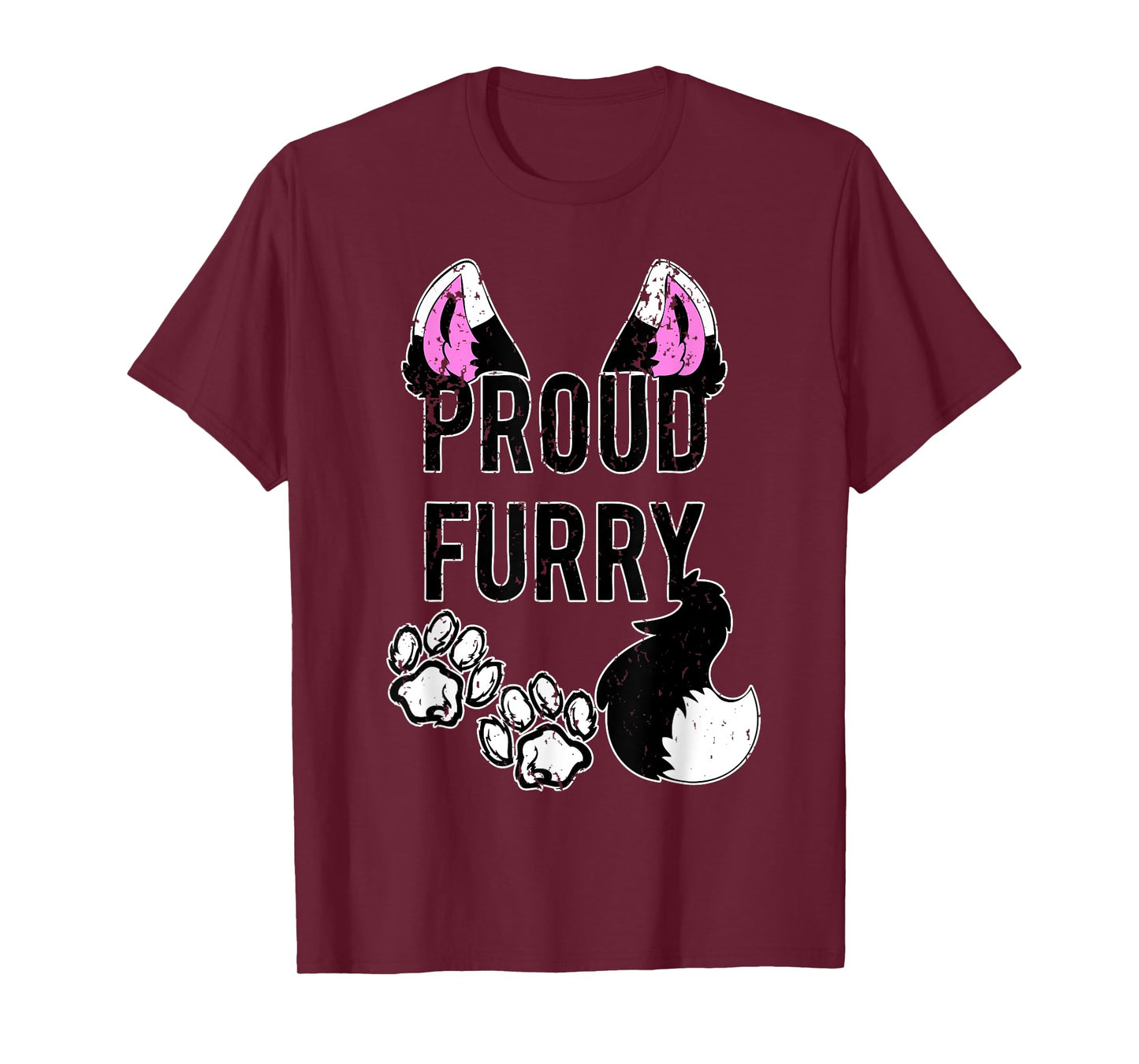Proud Furry Shirt Furries Shirt Tail and Ears Cosplay Shirt T-Shirt