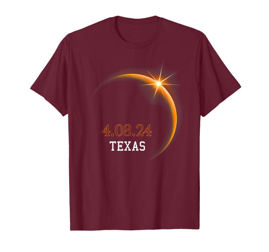 Total Solar Eclipse 2024 TEXAS Totality Spring 4.08.24 T-Shirt