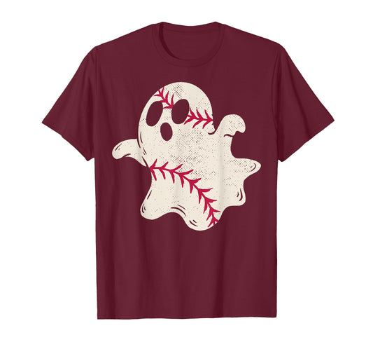 Spooky Baseball Ghost T-Shirt