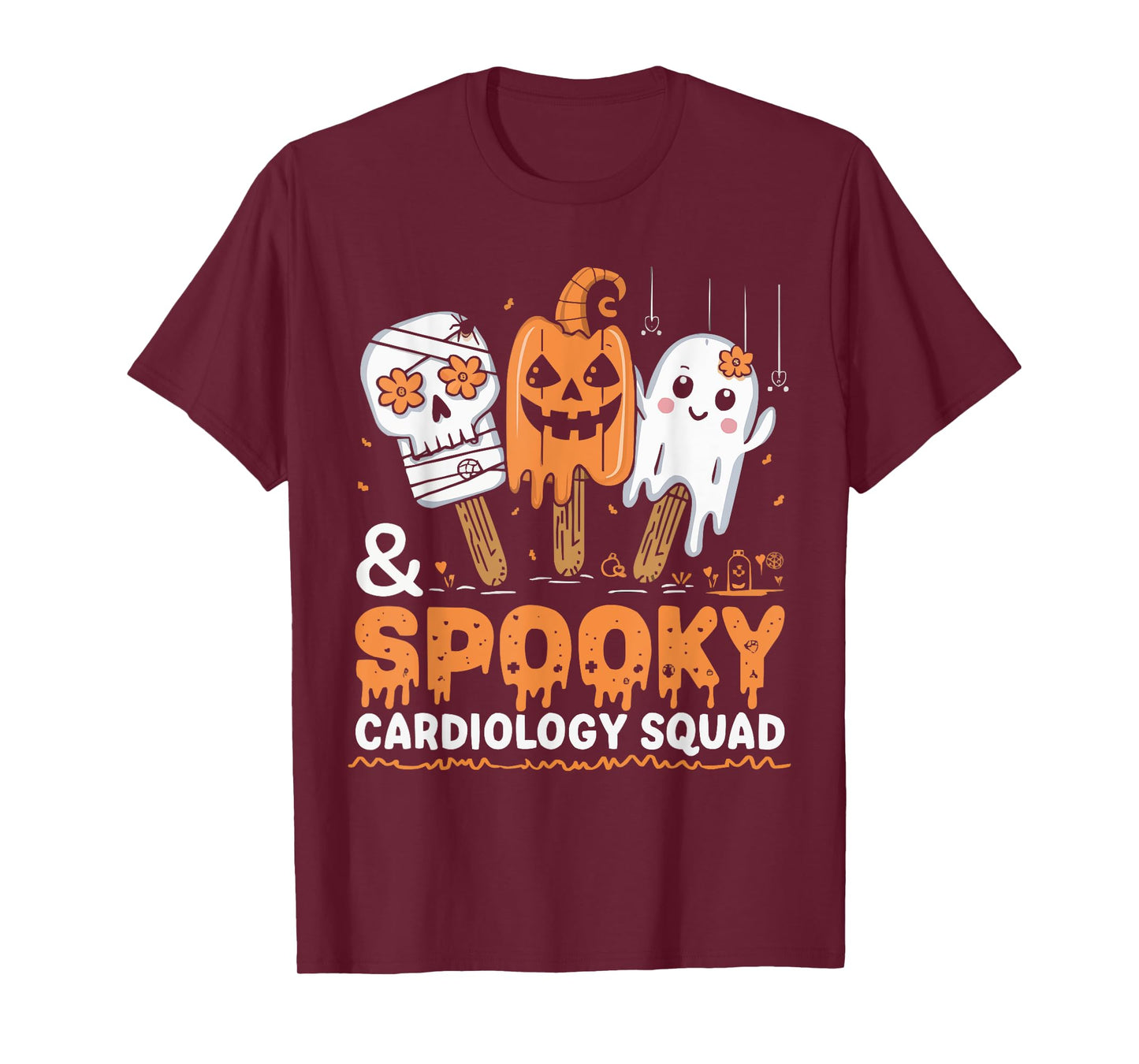 Cardiology Nurse Halloween Spooky Nursing Trick Or Treat T-Shirt