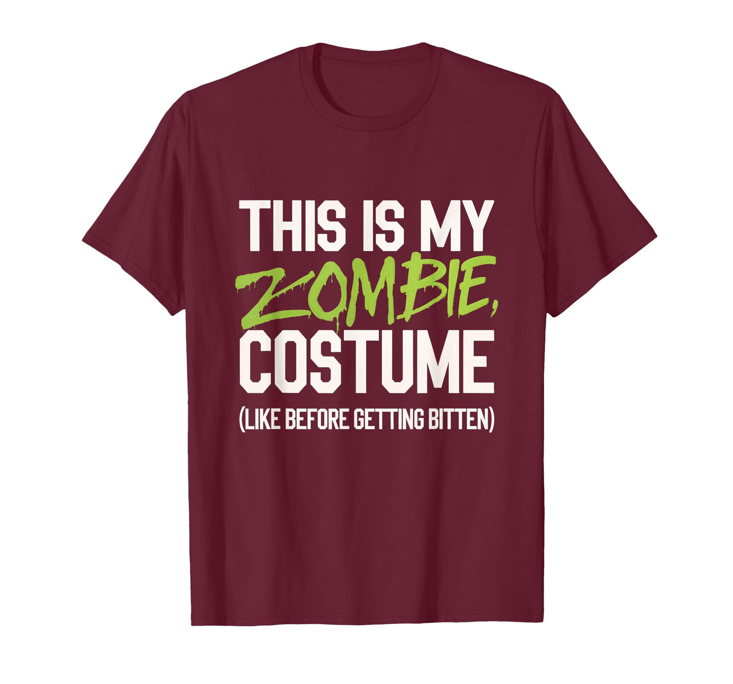This Is My Zombie Costume Zombie Halloween Costume T-Shirt