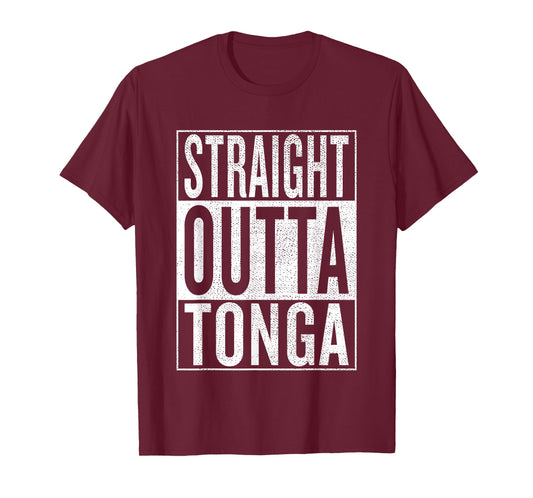 Straight Outta Tonga Great Travel & Gift Idea T-Shirt T-Shirt