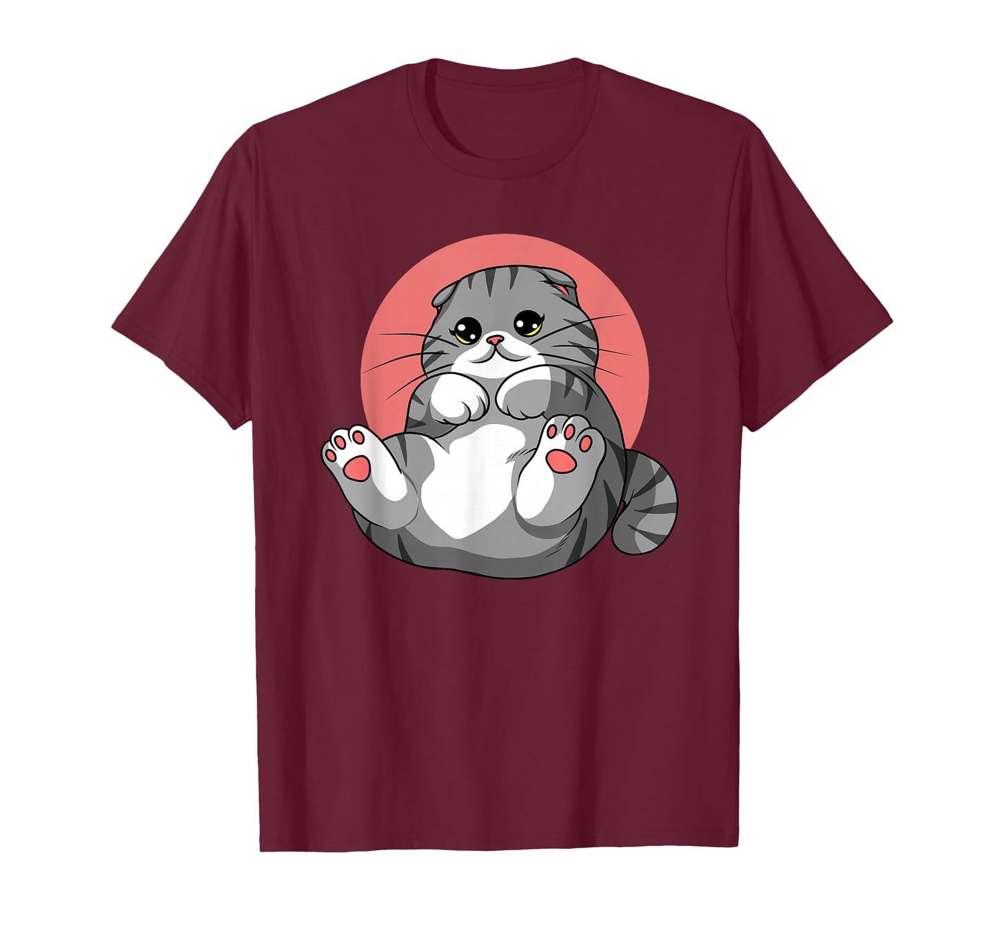 Scottish Fold Cat Neko Kitty Cute Kawaii Anime Cat T-Shirt