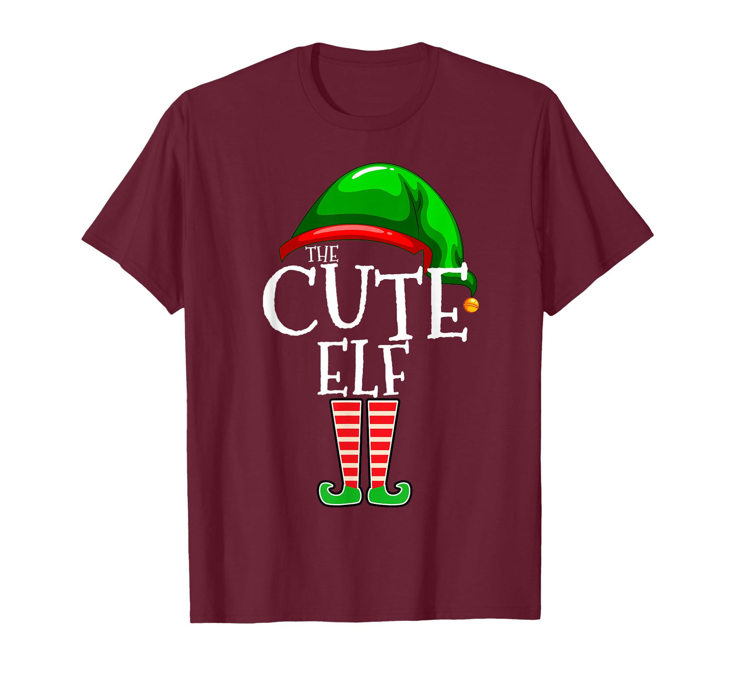The Cute Elf Group Matching Family Christmas T-Shirt