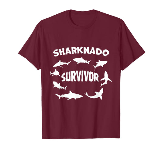 Sharknado Survivor Killer Shark Movies for Movie Lovers T-Shirt