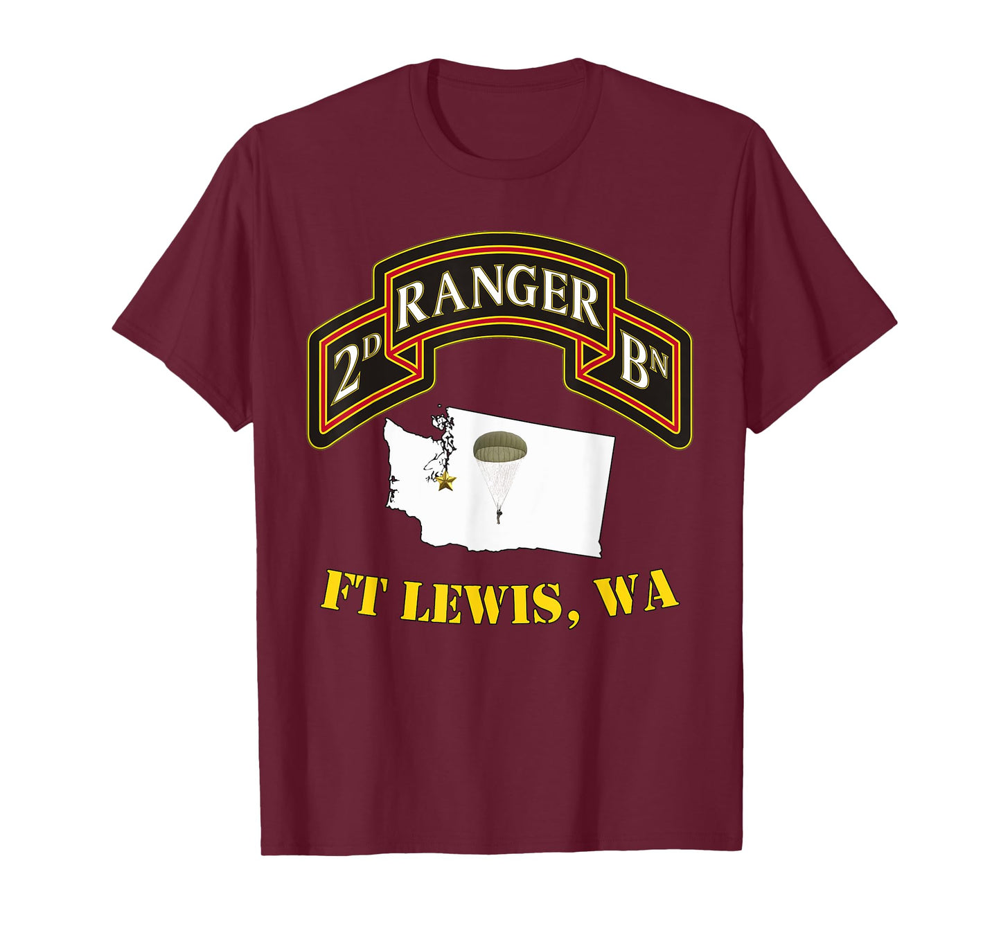 75th Rangers - Ft Lewis, WA 2nd Bn Ranger Unit Vets T-shirt T-Shirt