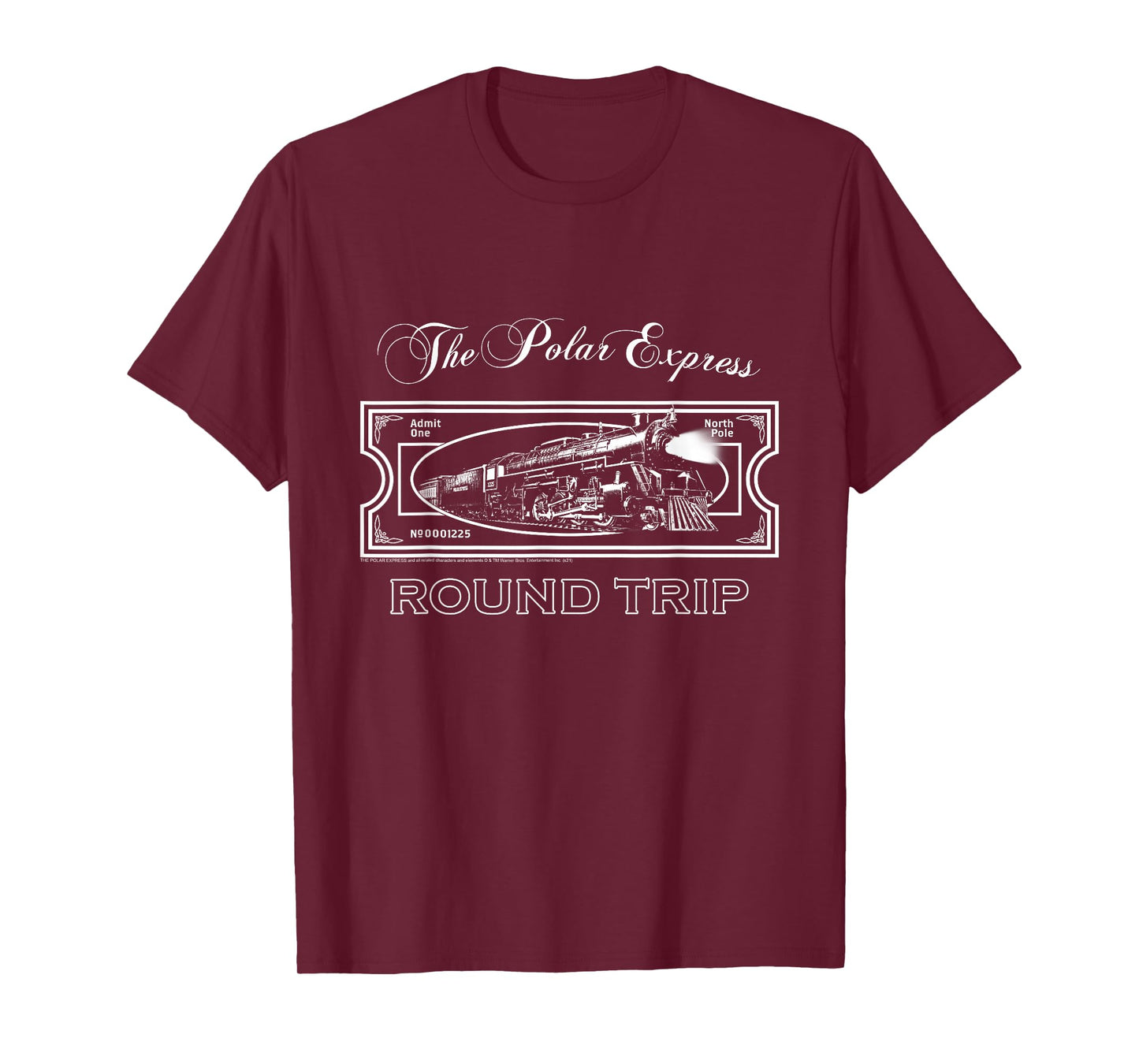 Polar Express T-Shirt, Unisex-Adults, Blue, Small