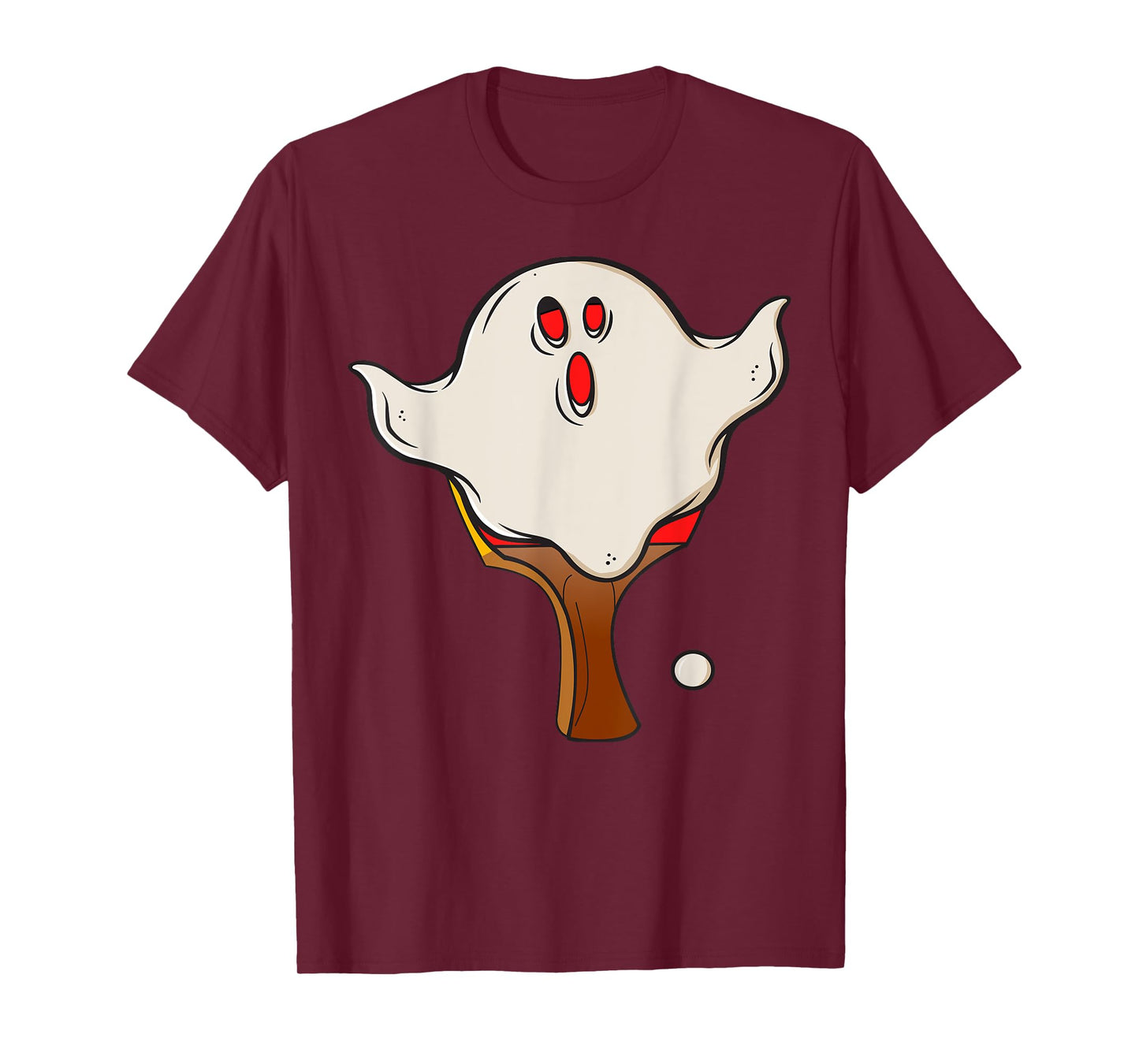 Table Tennis Halloween Ghost Halloween Disguise Halloween T-Shirt