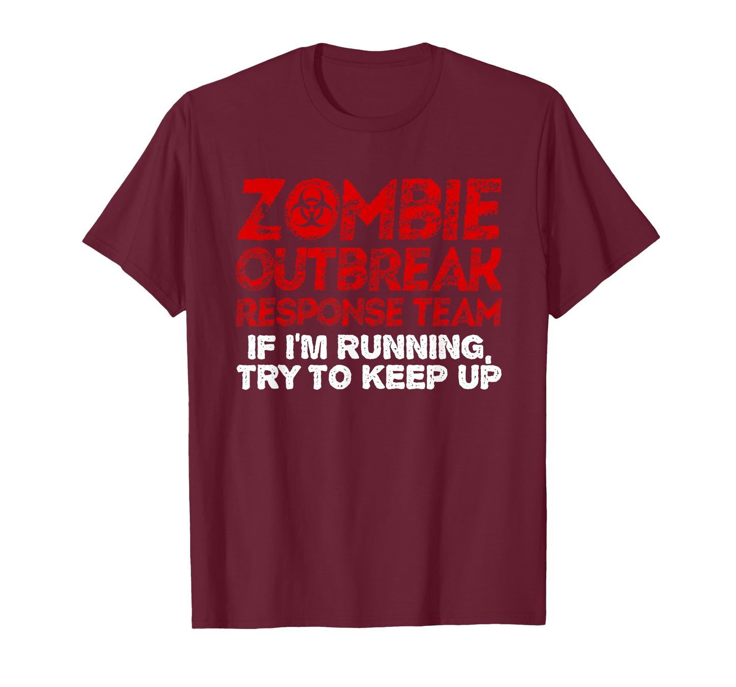 Funny Zombie Running Designs For Men Women Runner Athletes T-Shirt