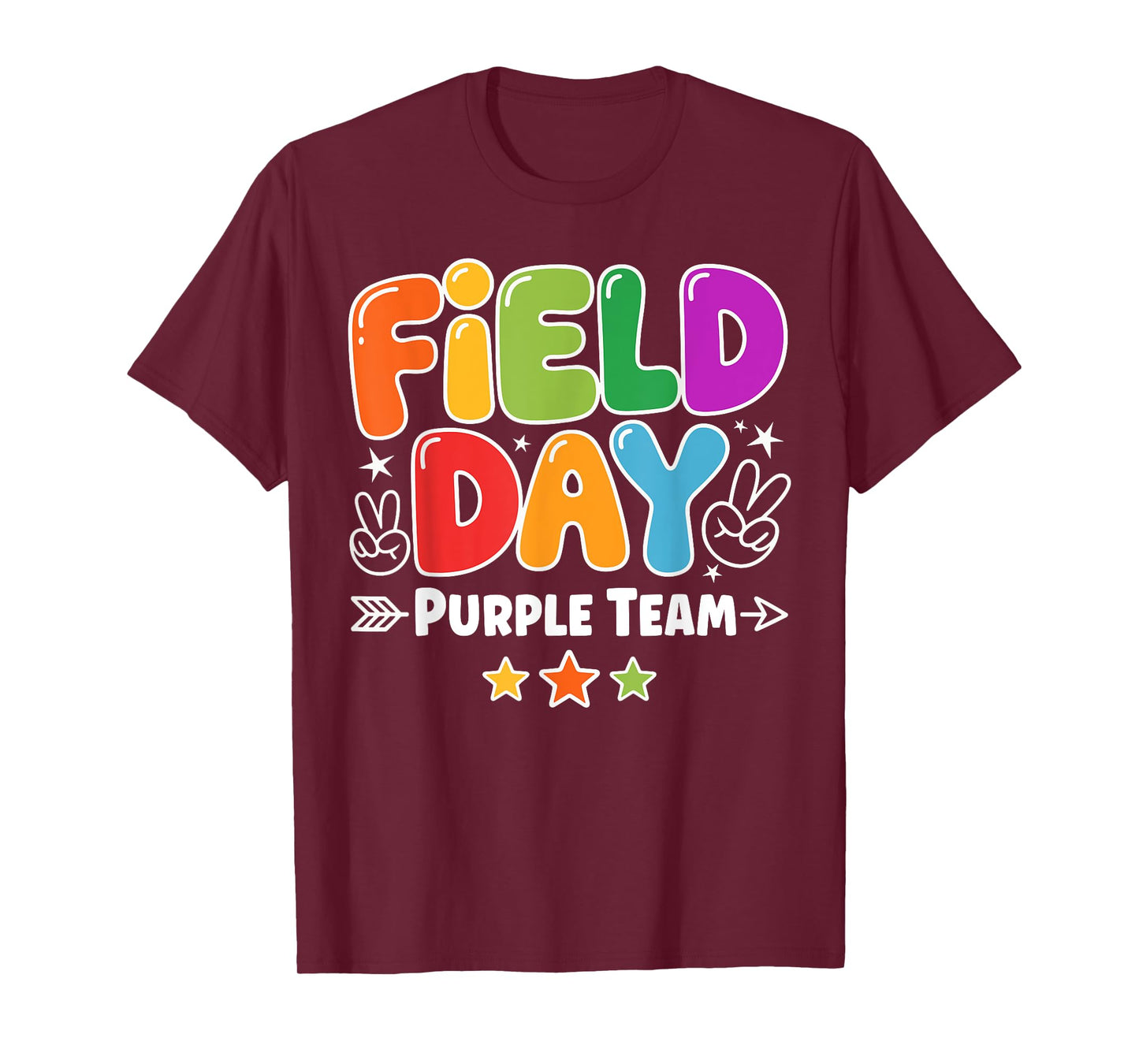Field Day Purple Team Kids Boy Girl Teacher Field Day Games T-Shirt