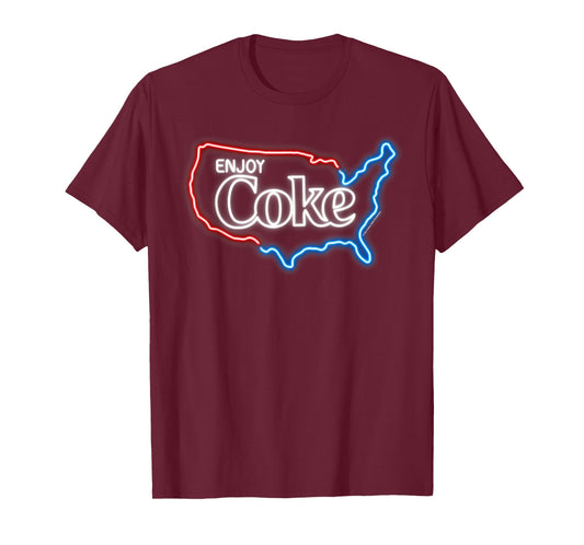 Coca Cola Enjoy Coke Neon USA T-Shirt