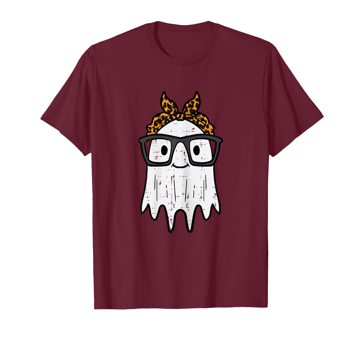 Halloween Ghost Glasses Cute Costume Girl Kids Toddler Women T-Shirt