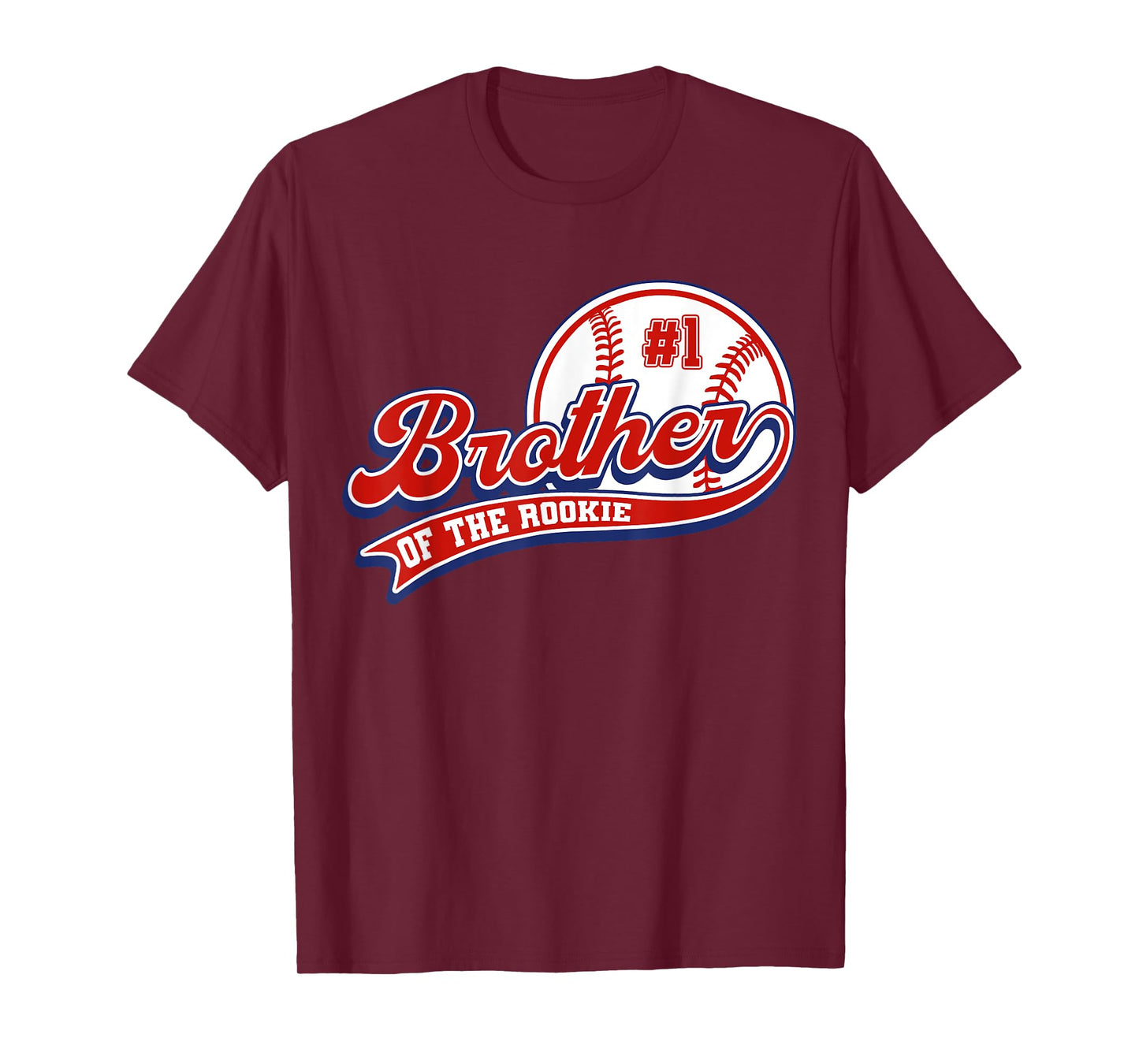 Brother of Rookie of Year 1st Birthday Baseball Sport Fan T-Shirt