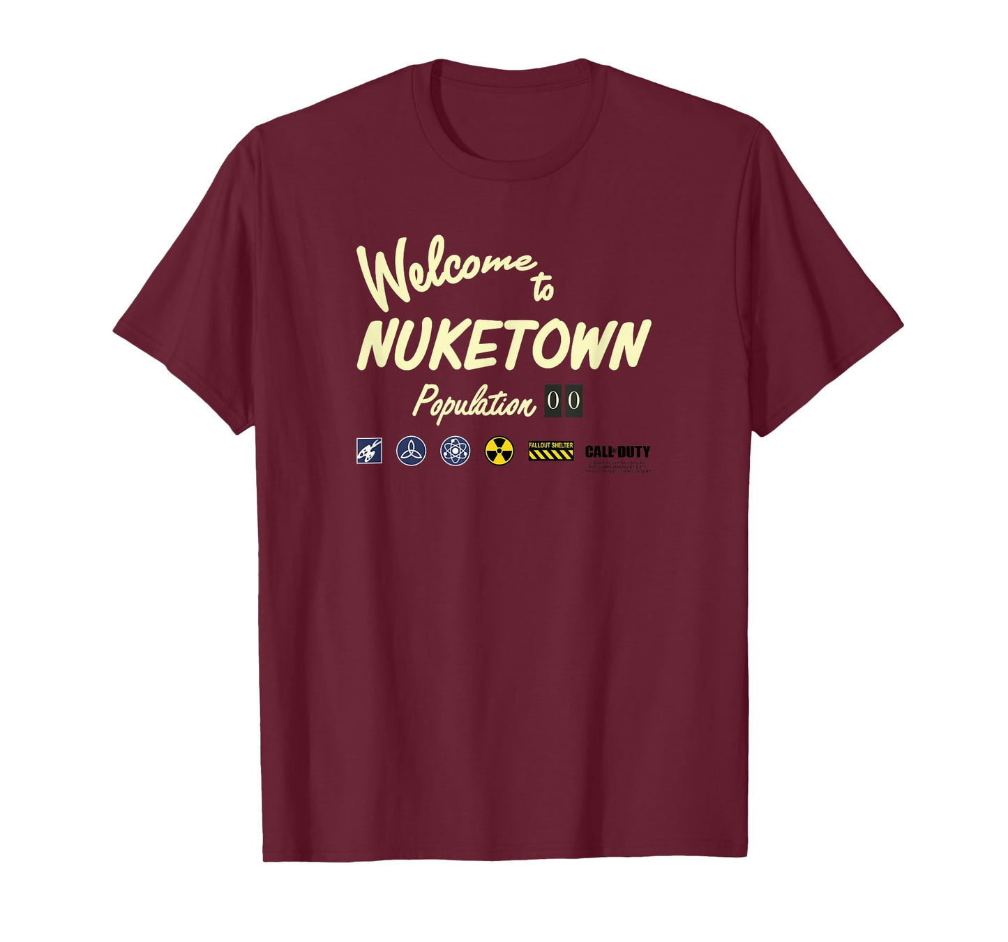 Call of Duty Nuketown Welcome Sign T-Shirt
