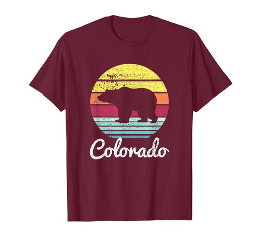 Vintage Retro Co Colorado Wildlife Bear Adventure T-Shirt T-Shirt
