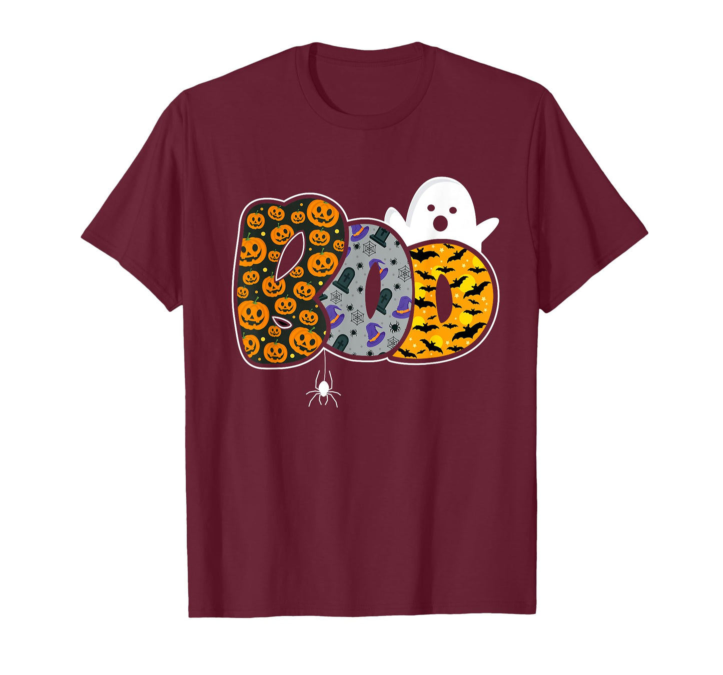 Funny boo with ghost and pumpkins for halloween costume T-Shirt