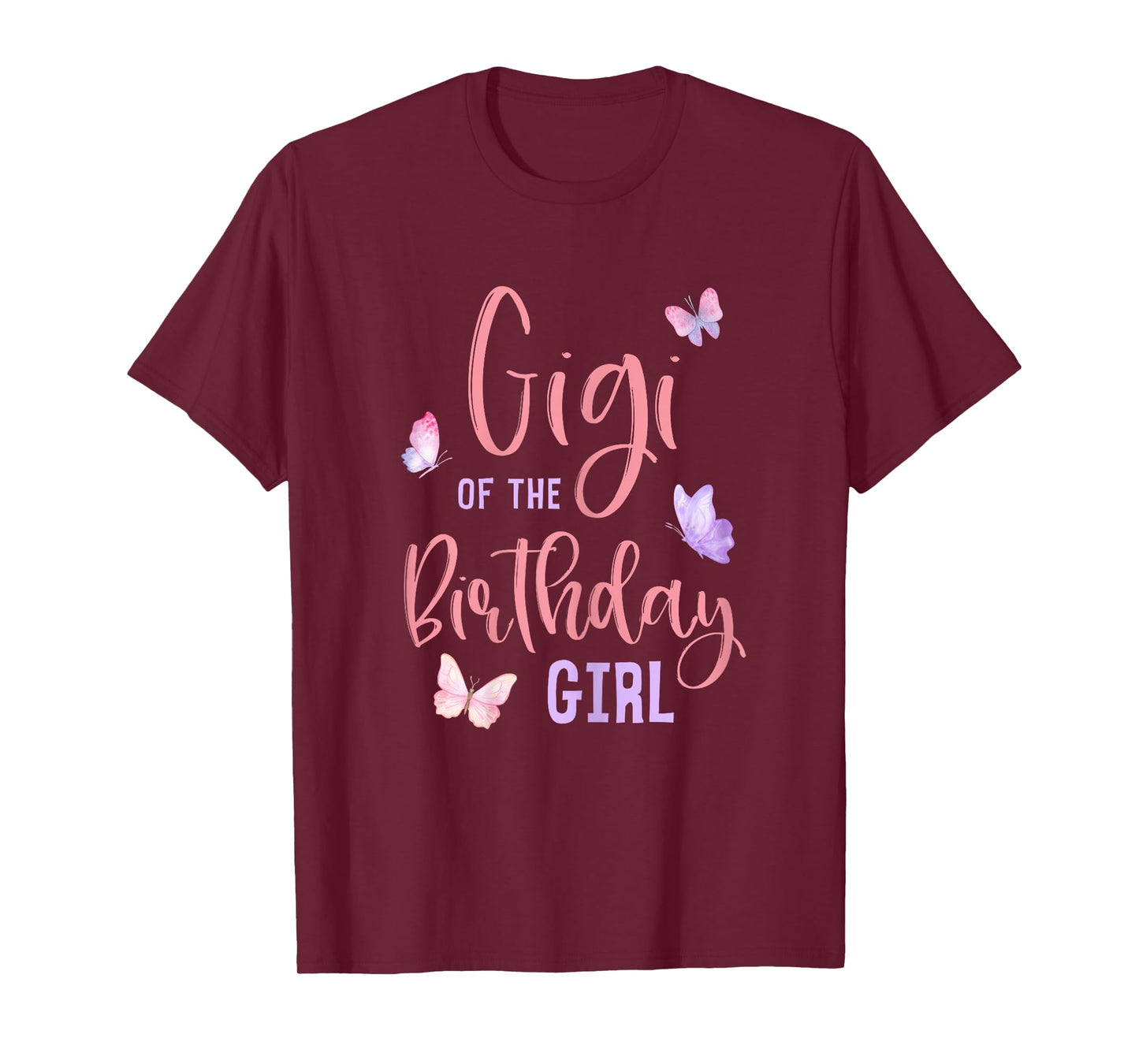 Gigi of The Birthday Girl Butterfly Party Matching Family T-Shirt