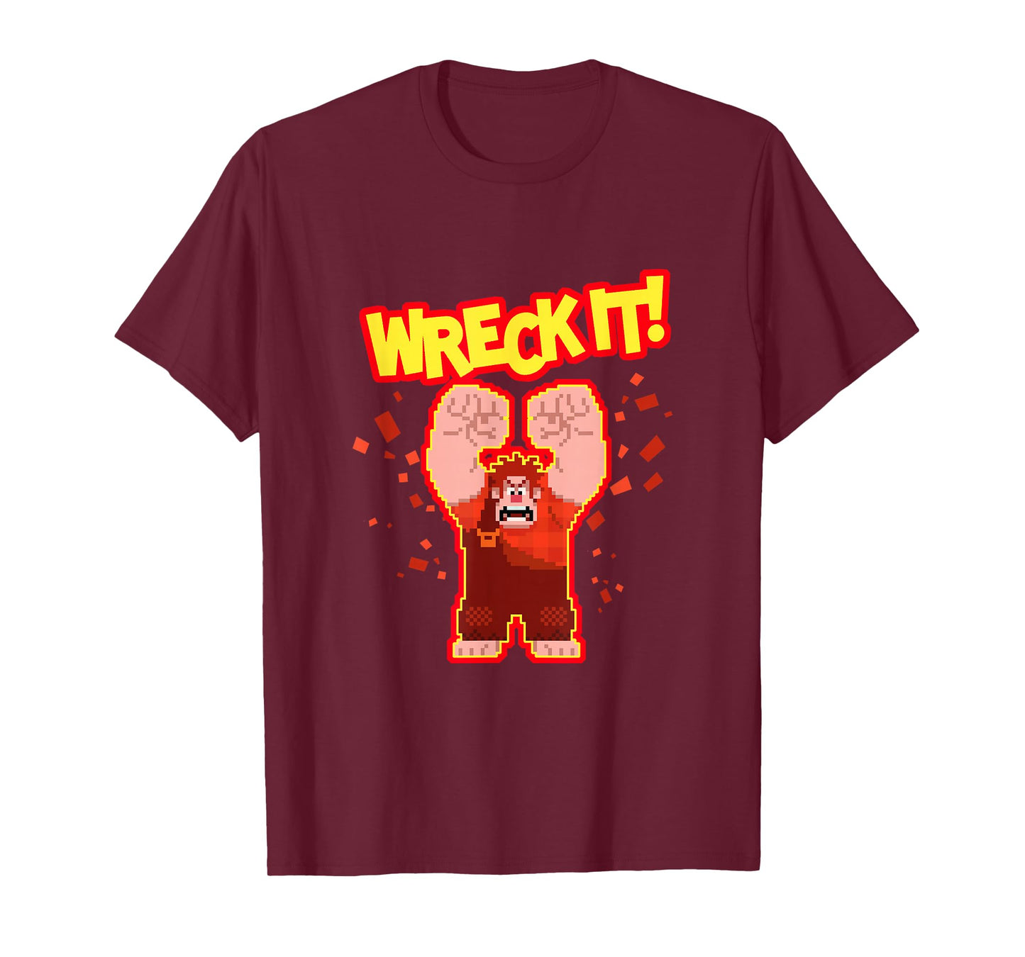 Disney Wreck-It Ralph Wreck It! Angry Pixelated Ralph Shot T-Shirt