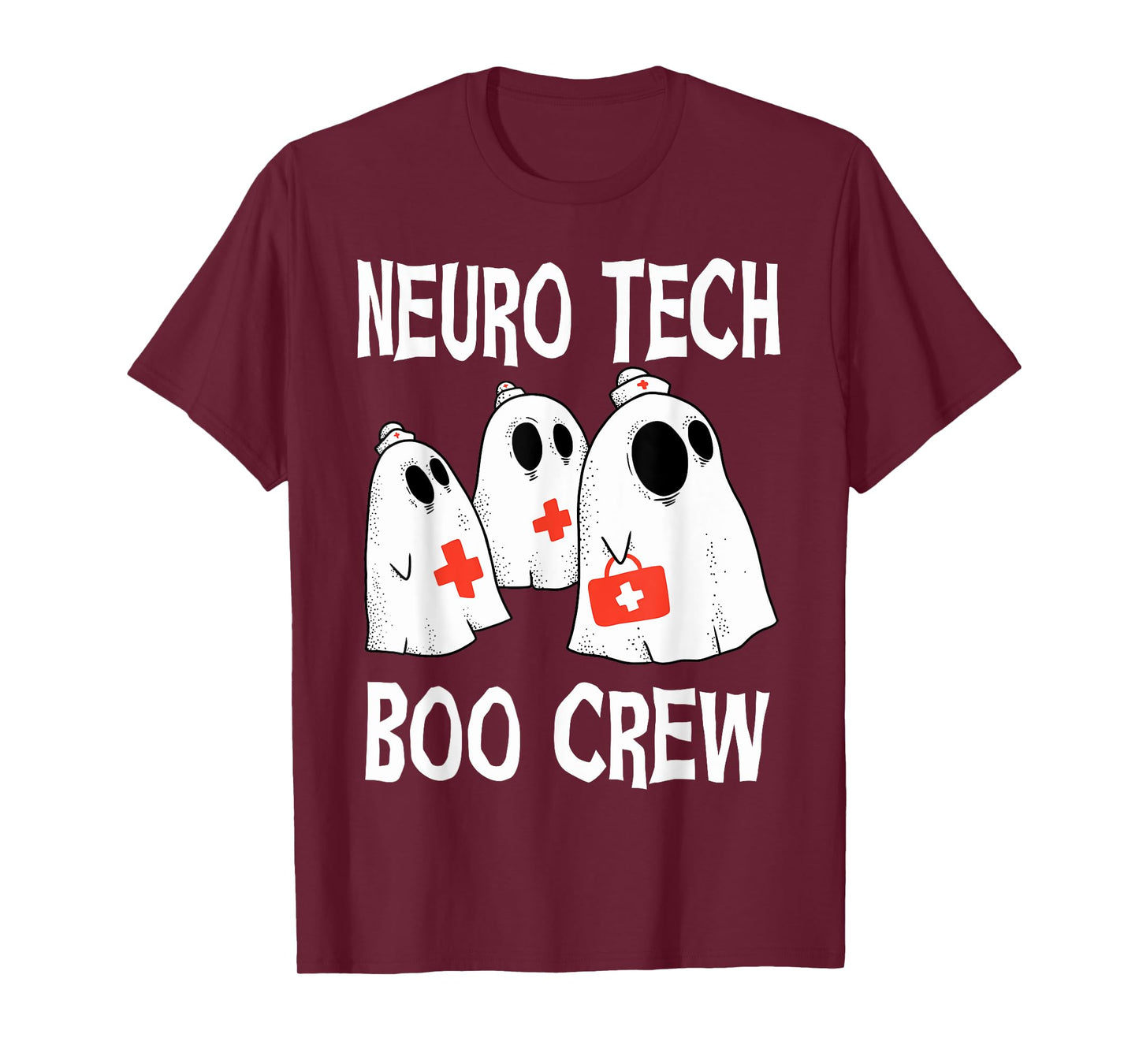 Funny Neuro Tech Boo Crew Neurology Halloween Costume T-Shirt