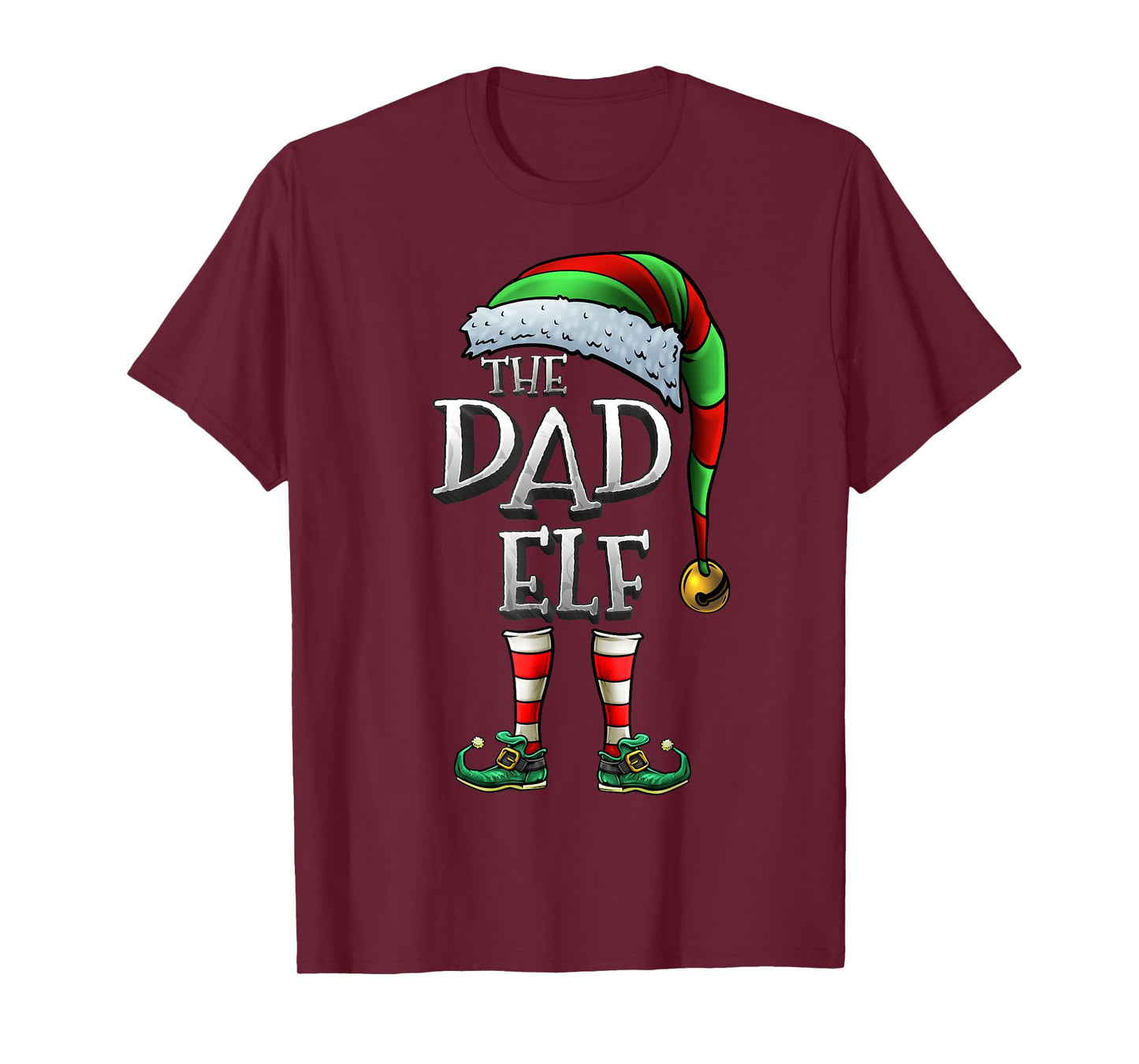 The Dad Elf Shirt Matching Family Dad Christmas Elf T-Shirt