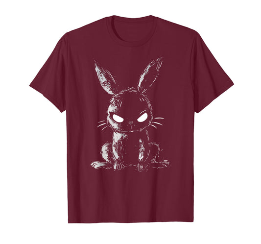 Evil Bunny Angry Rabbit Alt Goth Grunge Horror Creepy Cute T-Shirt