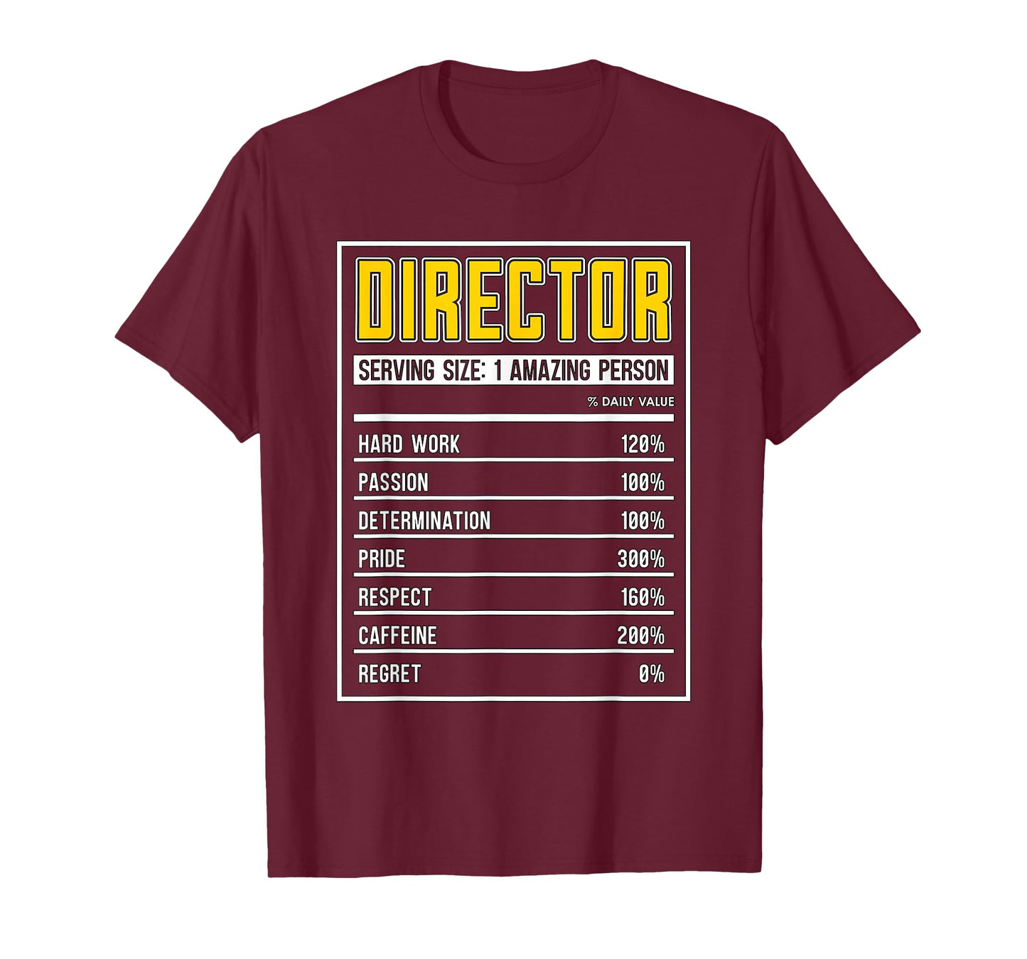 Director Nutrition Facts Executive Producers Film Director T-Shirt