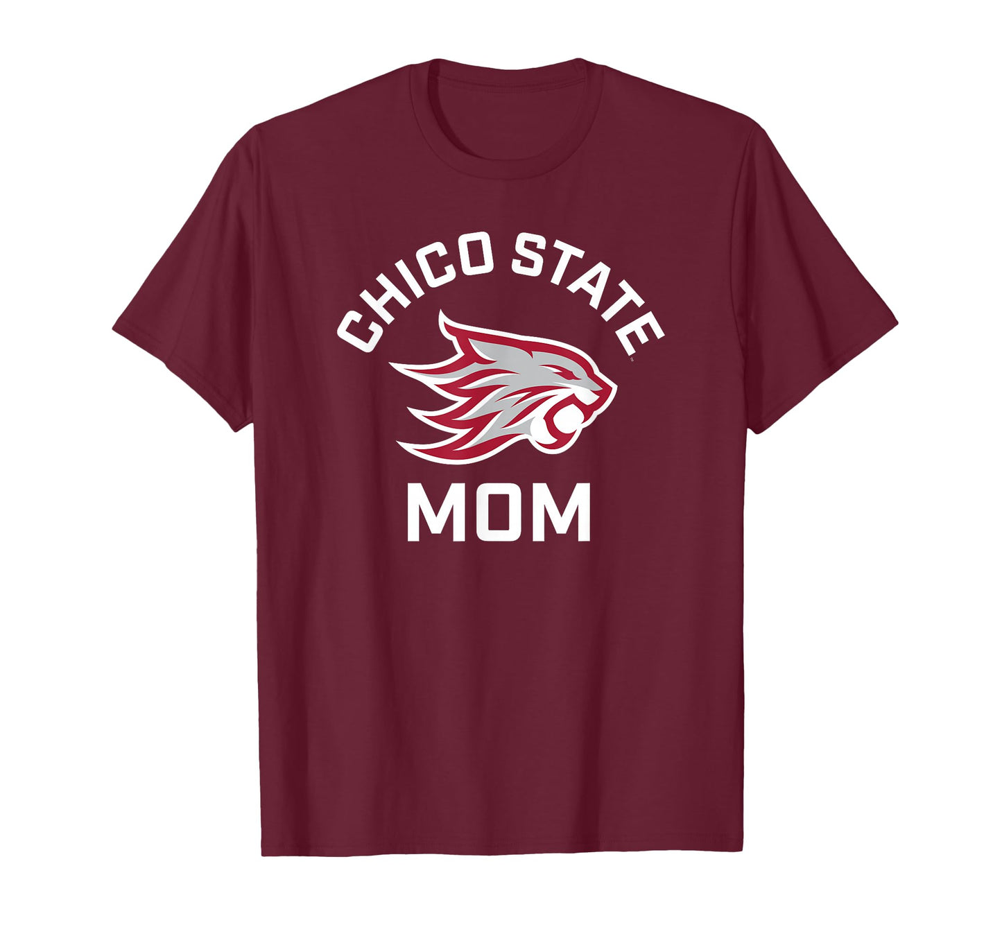 Chico State Wildcats Arched Mom T-Shirt