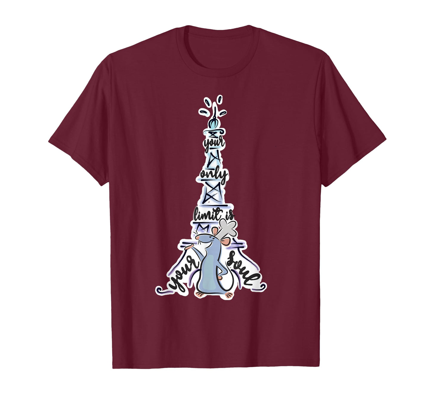 Disney Pixar Ratatouille Remy Your Only Limit is Your Soul T-Shirt Small