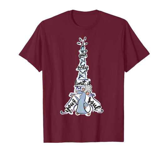 Disney Pixar Ratatouille Remy Your Only Limit is Your Soul T-Shirt Small