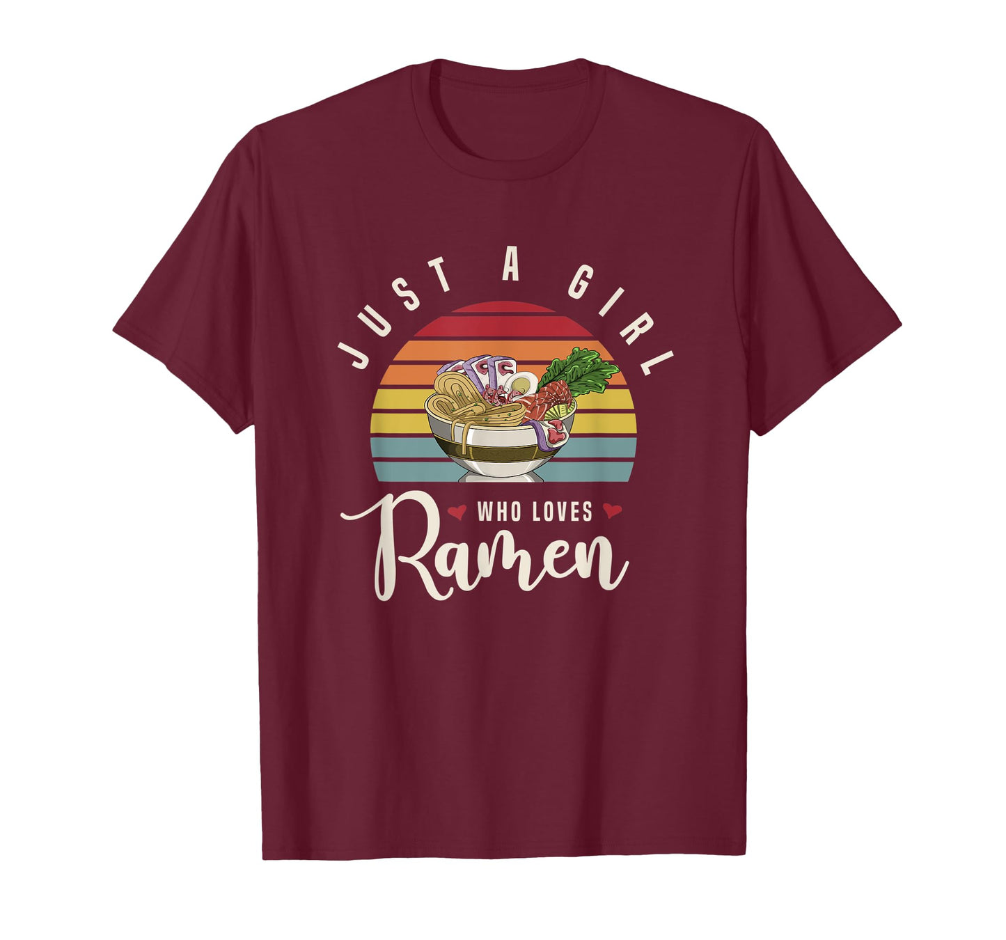 Women Girls Kids Kawaii Asian Food Noodles Gift Retro Ramen T-Shirt