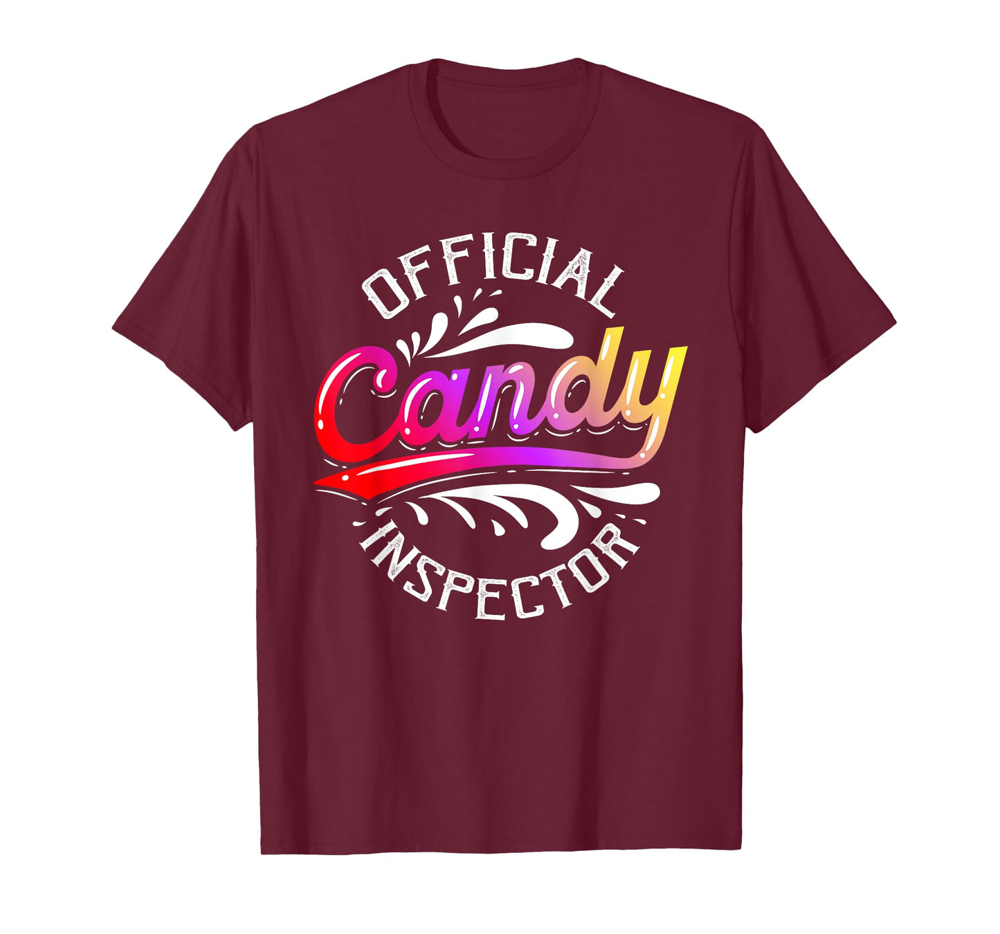 Funny Halloween Retro Vintage Candy Inspector Costume T-Shirt