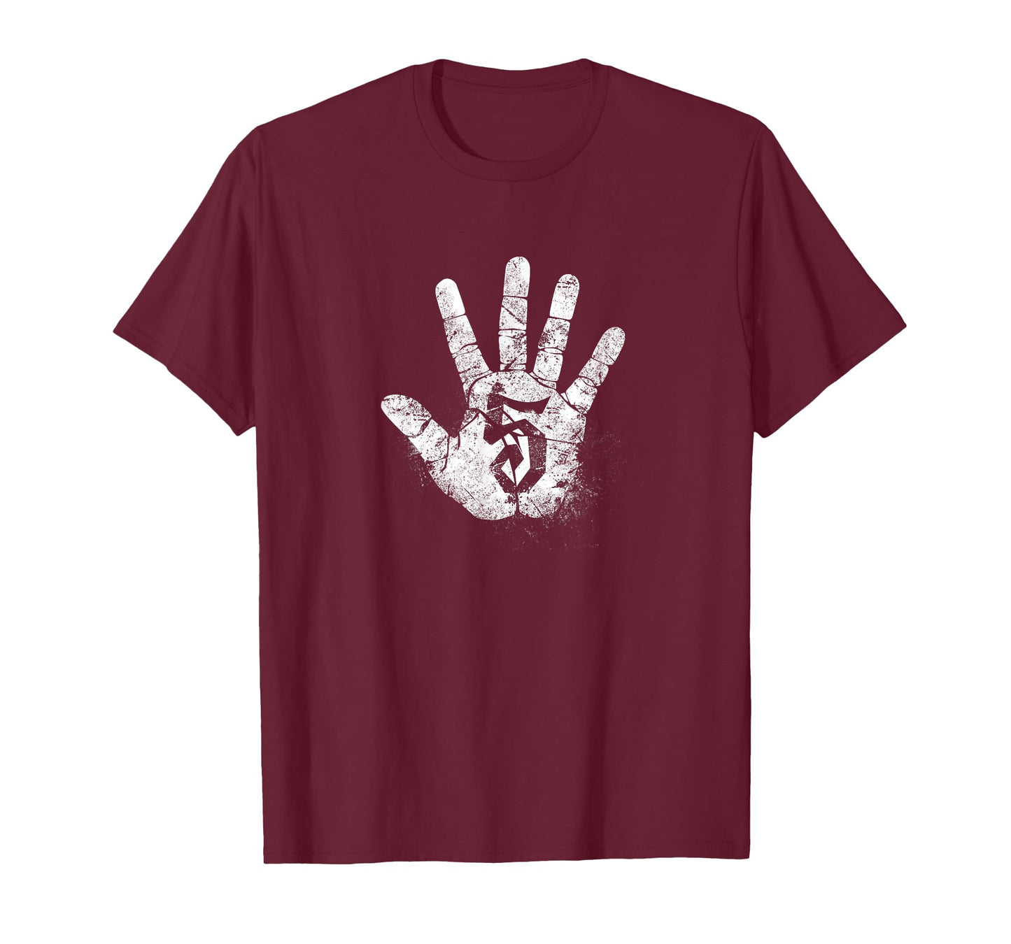 Number 5 Hi Five Hand Sign Hello Greeting Play Games Academy T-Shirt