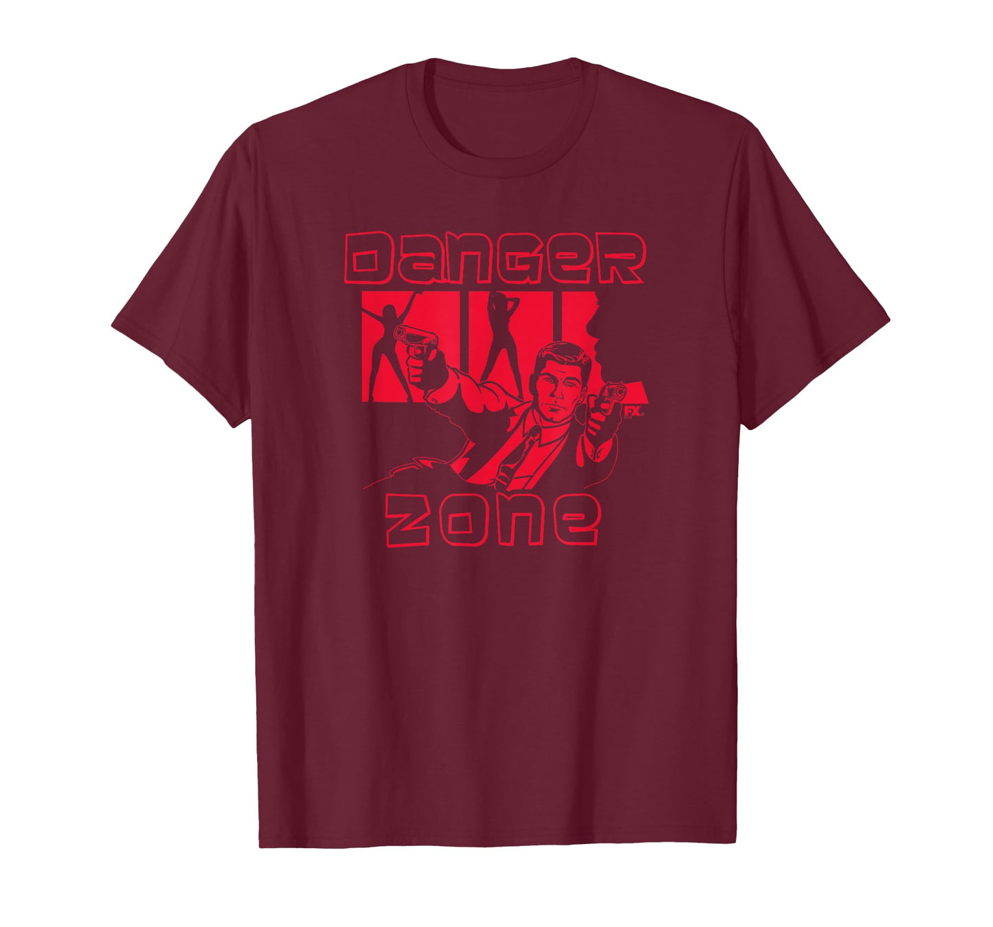 Archer Danger Zone Action Spy Scene Cartoon T-Shirt