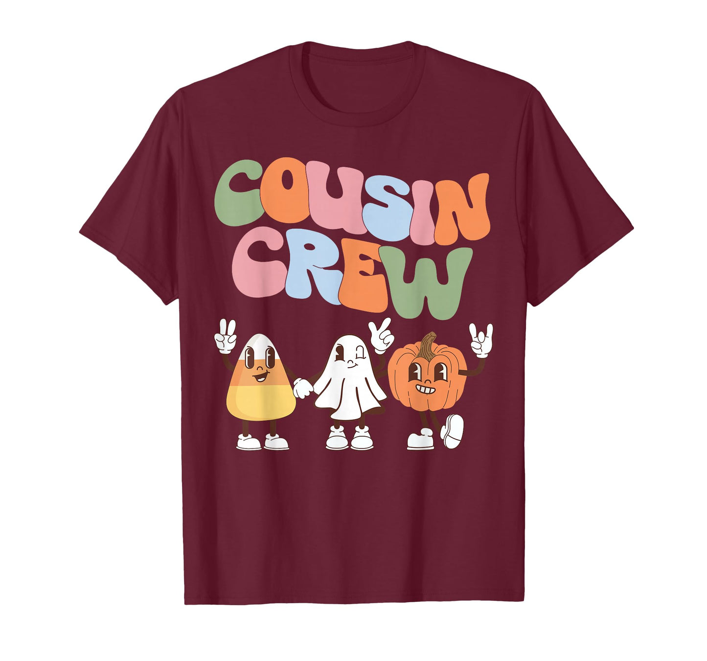 Cousin Crew Halloween Matching Cousin Groovy T-Shirt