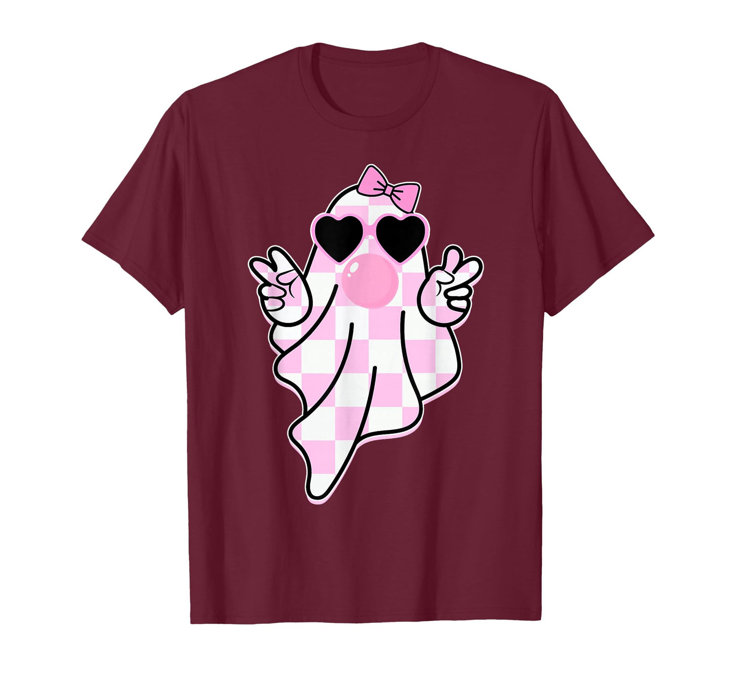 Cute Girly Ghost Blowing Bubble Gift For Girl kids T-Shirt