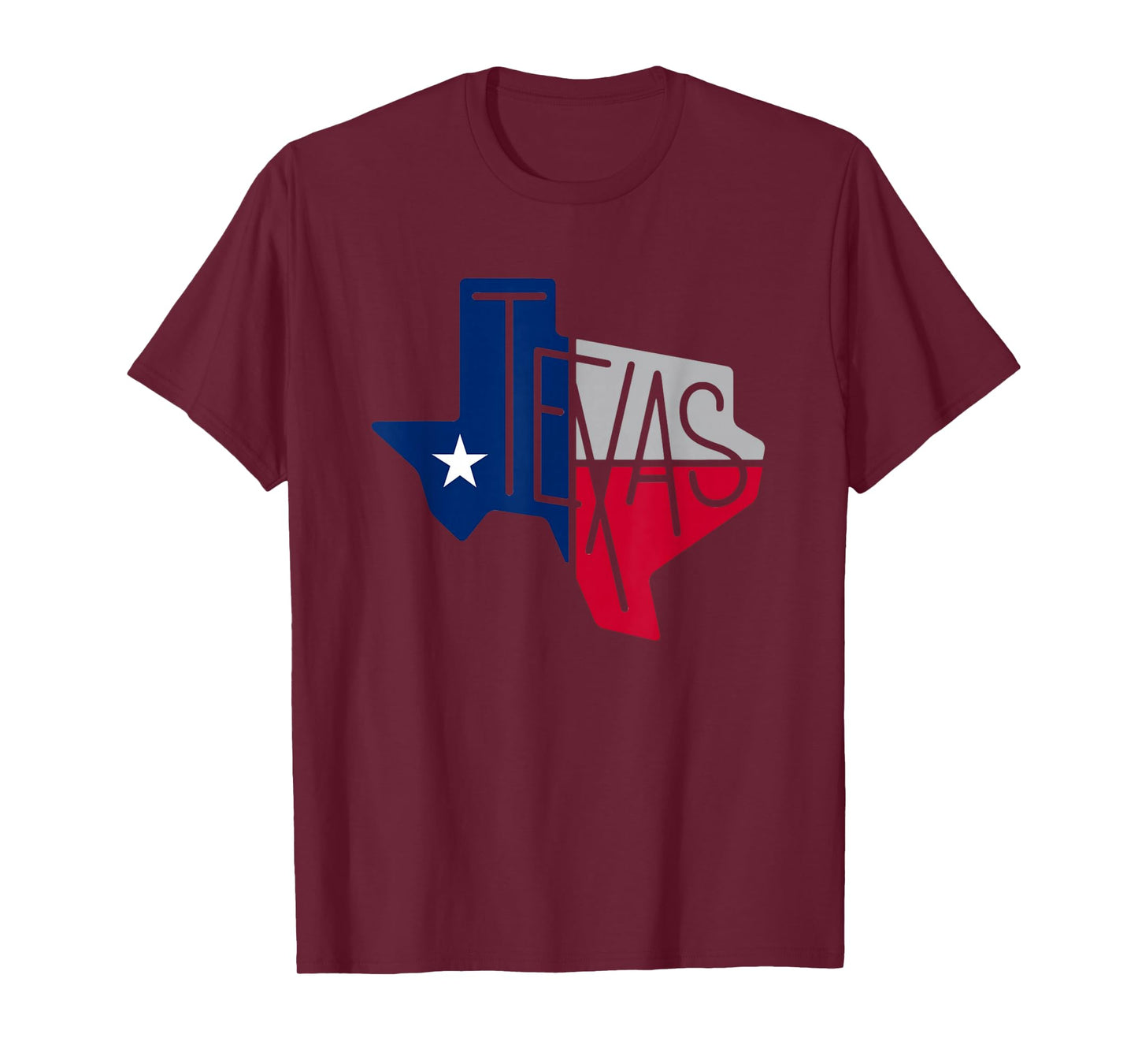 Beautiful Texas State Flag Star Silhouette T-Shirt
