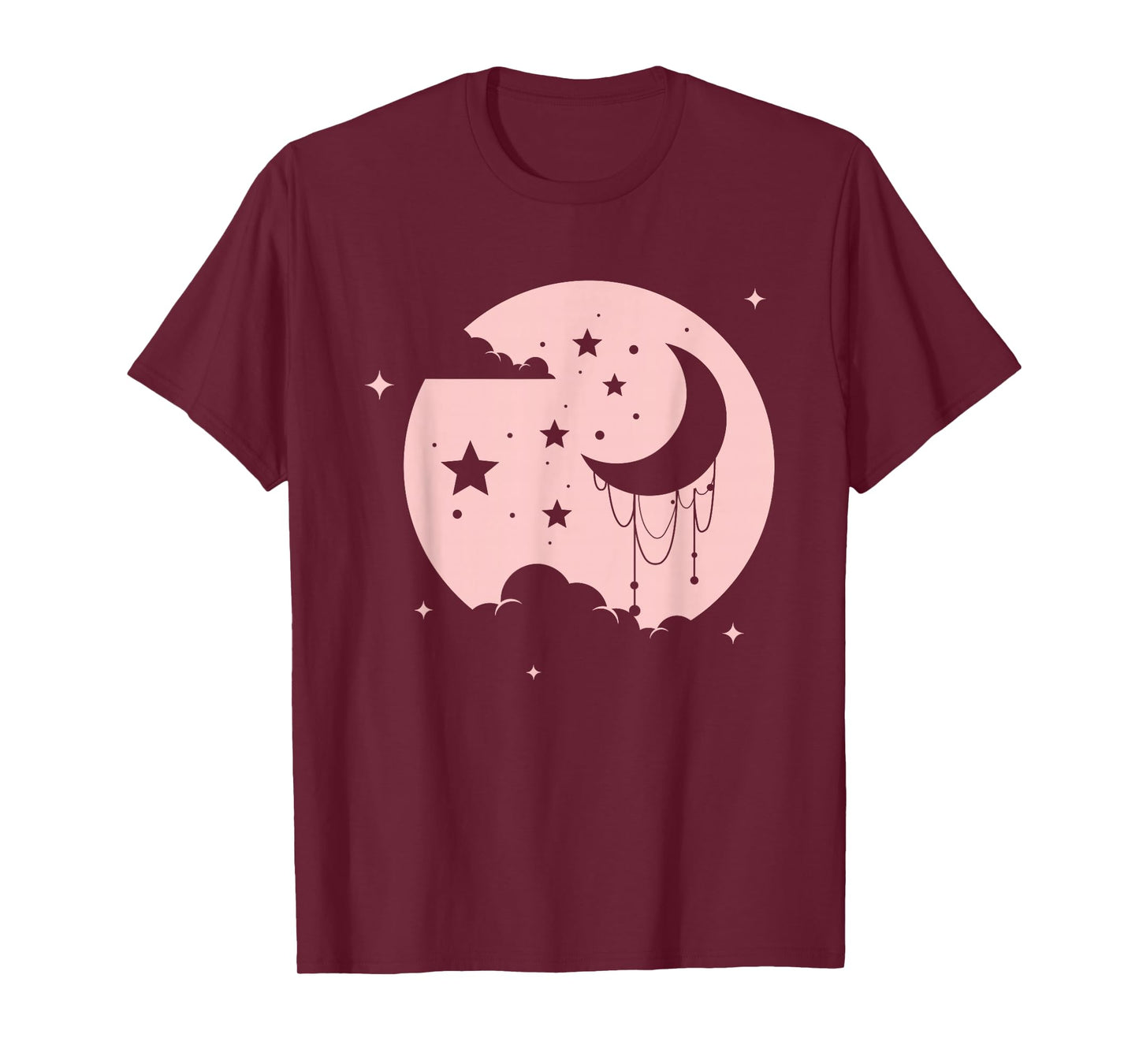 Kawaii Cute Pastel Goth Moon T-Shirt Small