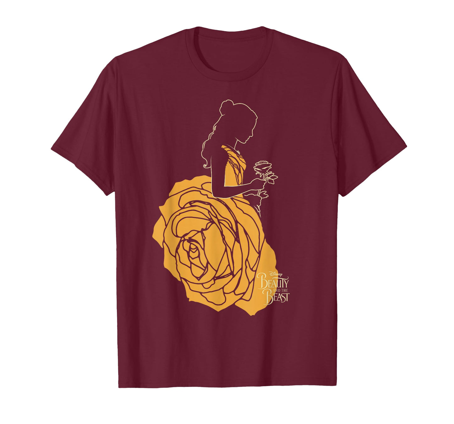 Disney Beauty & The Beast Belle A Rose Dress Graphic T-Shirt T-Shirt