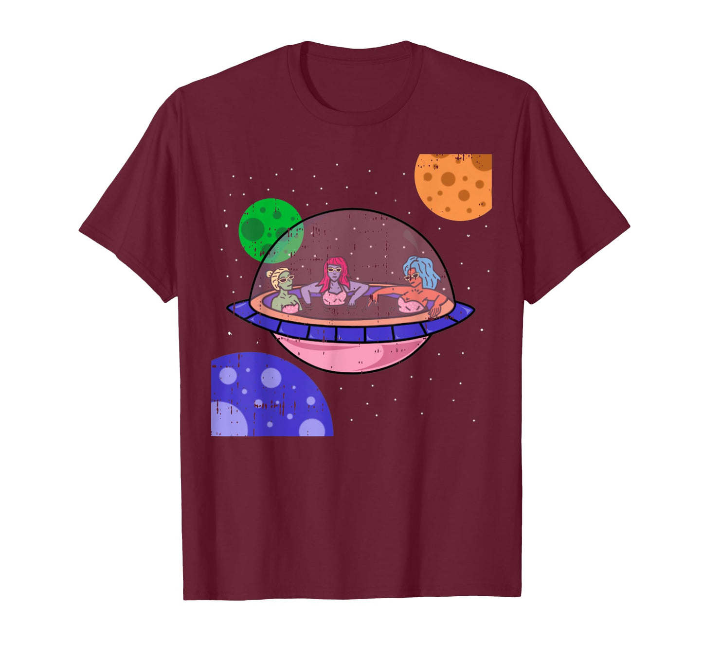 Area-51 Alien Easy Bathtub Space Lazy UFO Halloween Gift T-Shirt