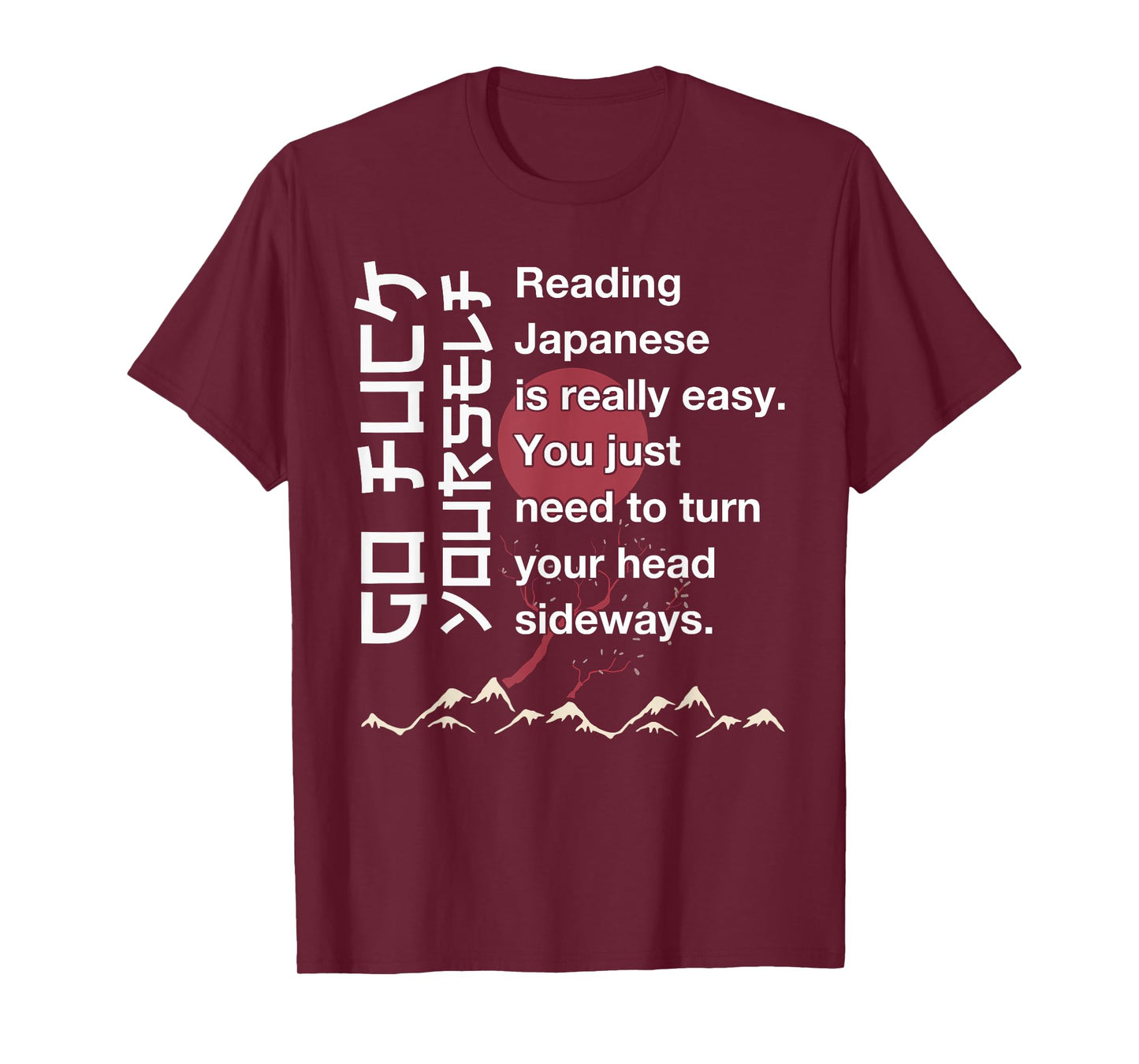 Reading Japanese is Easy Shirt Funny Japanese T-Shirt