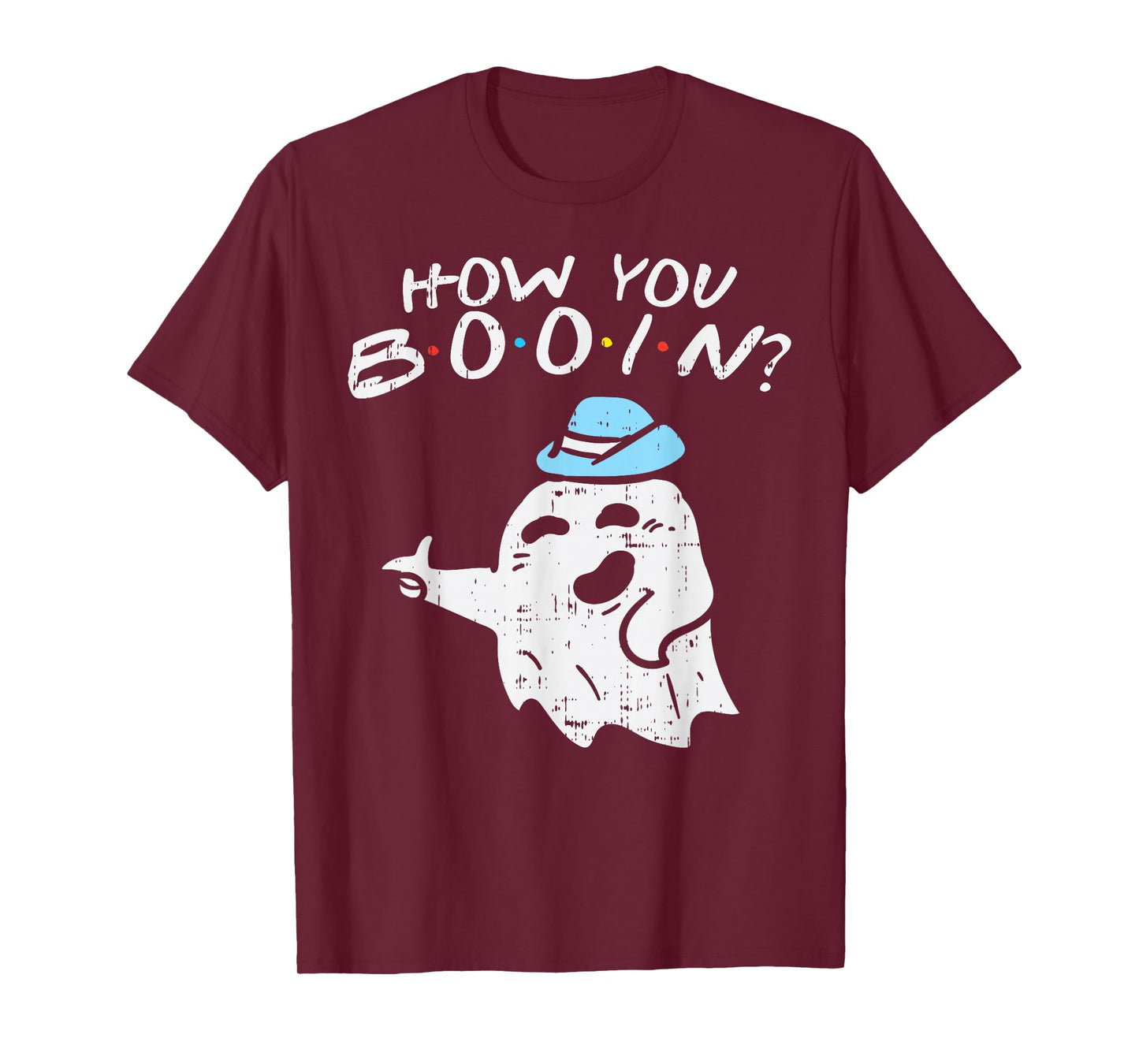 How You Booin Ghost Hat Pun Funny Halloween Costume Gift T-Shirt