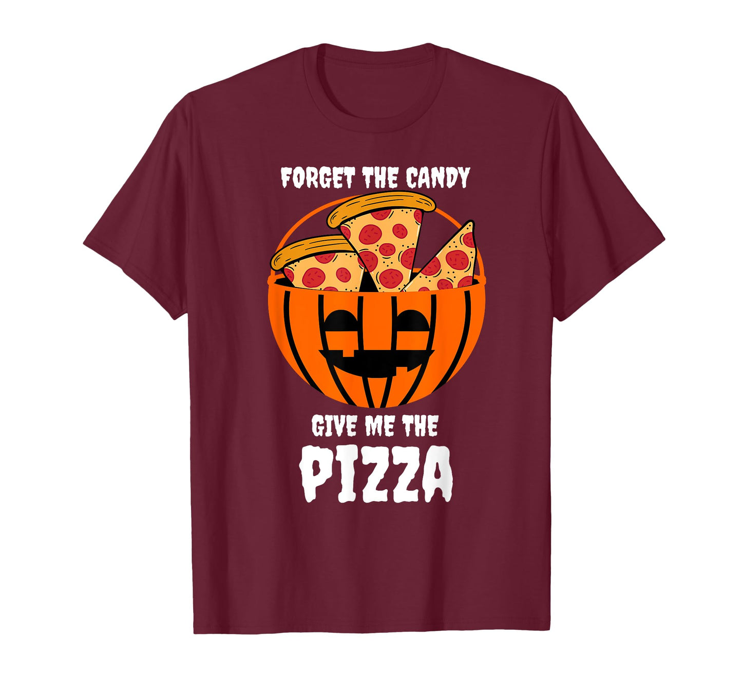 Pizza Pumpkin Jackolantern Costume Easy Halloween Gifts T-Shirt