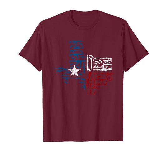 Patriotic US South Austin Guns Texas T-Shirt