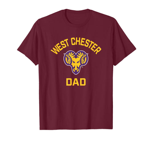 West Chester University Golden Rams Arched Dad T-Shirt