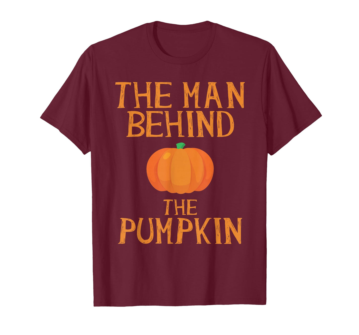 Pregnant Halloween Costume Funny Pregnancy Men Pumpkin Dad T-Shirt