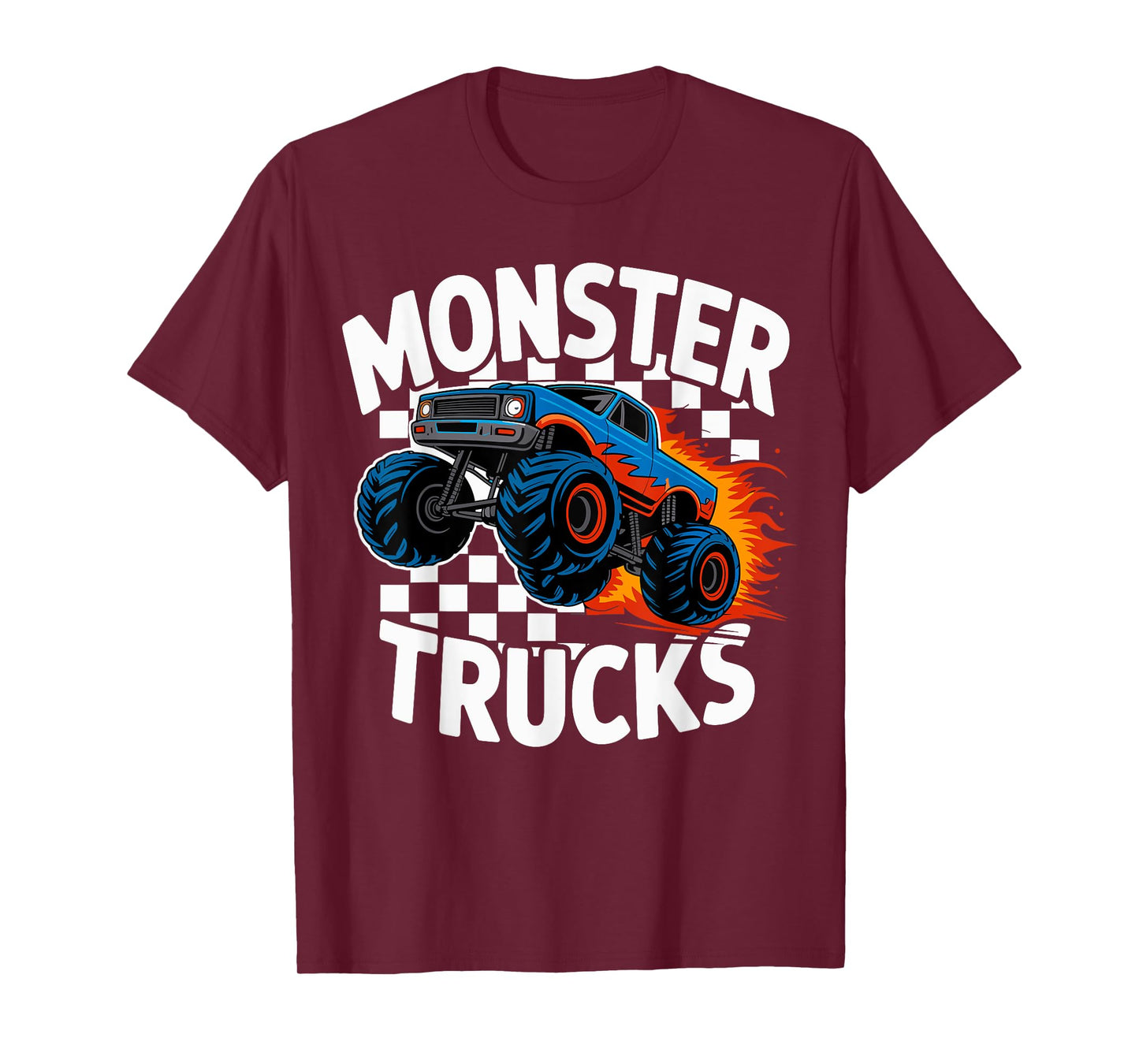 Monster Truck Birthday Party Retro Vintage Monster Trucks T-Shirt