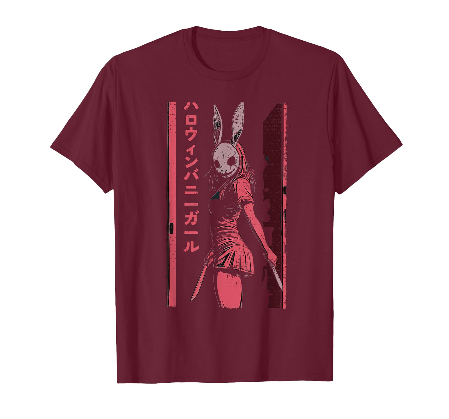 Anime Horror Bunny Aesthetic Soft Grunge Waifu Japanese Girl T-Shirt