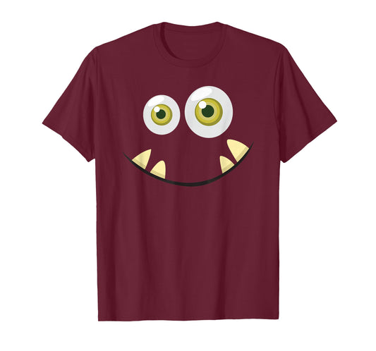 Monster Face Halloween T Shirt Costume Idea Scary Cute T-Shirt